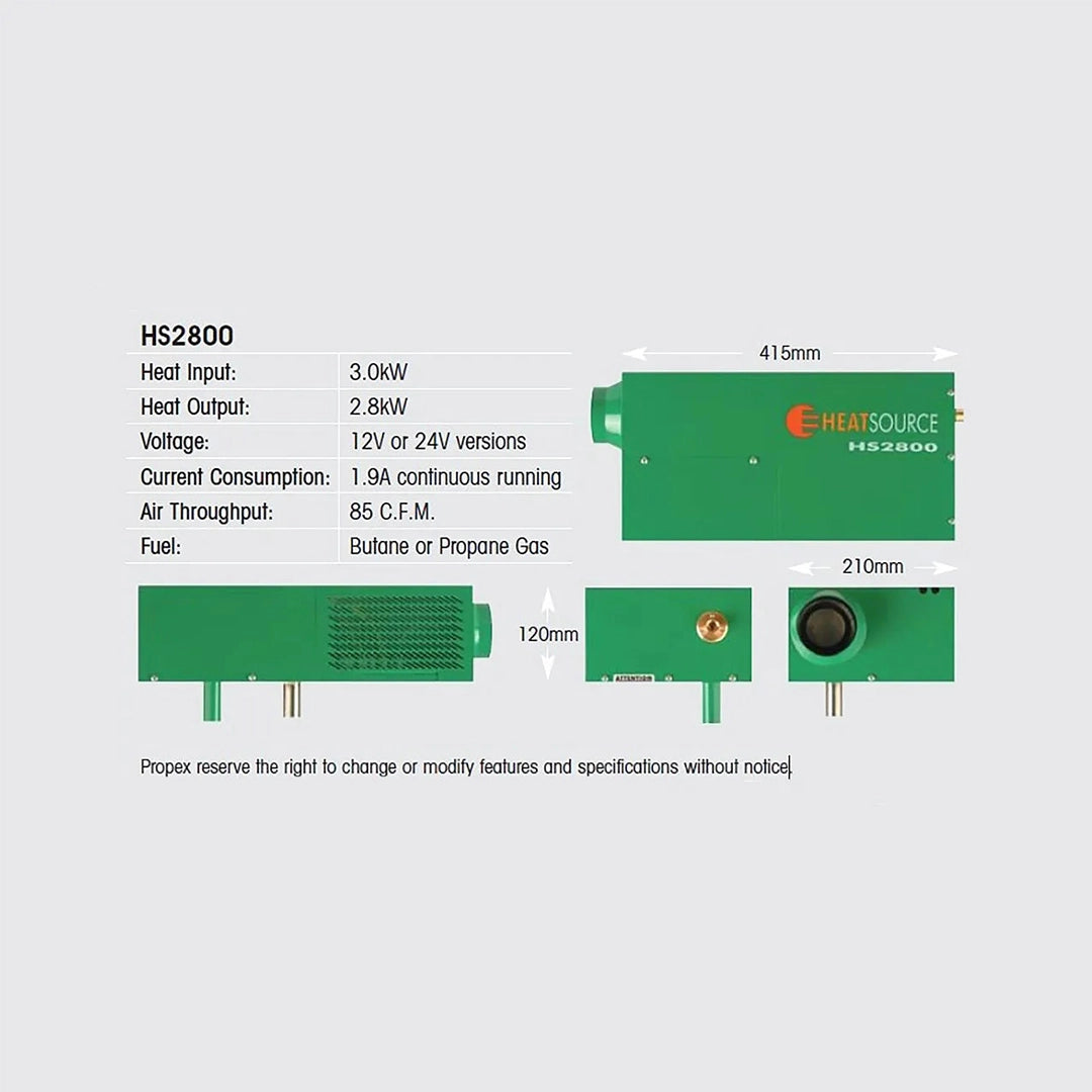 Propex HS2800 9500 BTU Interior Gas Heater